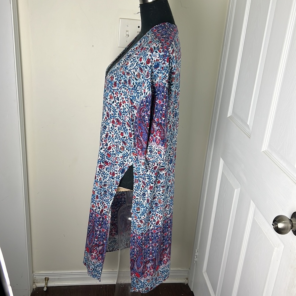 Revamped Boho Parsley Maxi Slit Kimono Duster Size Medium